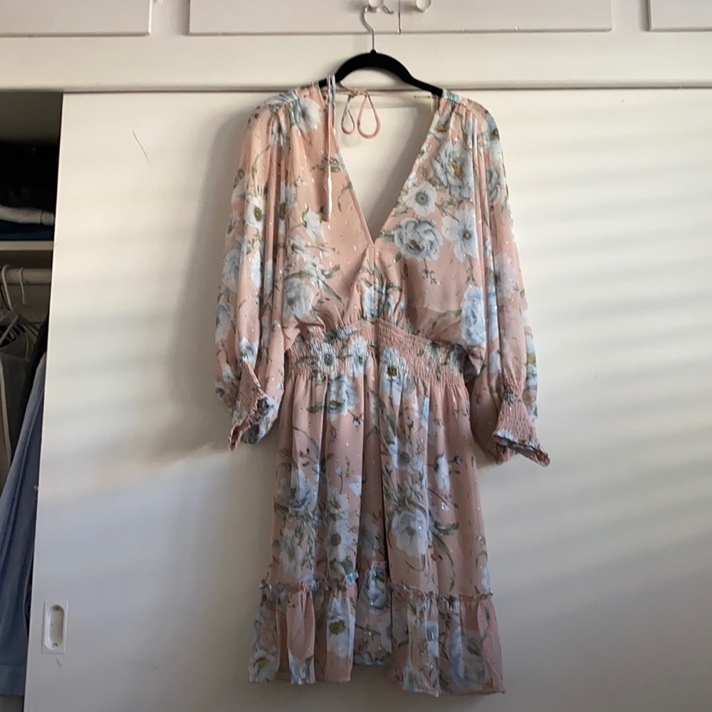 Love Stitch Flowy Mini Dress